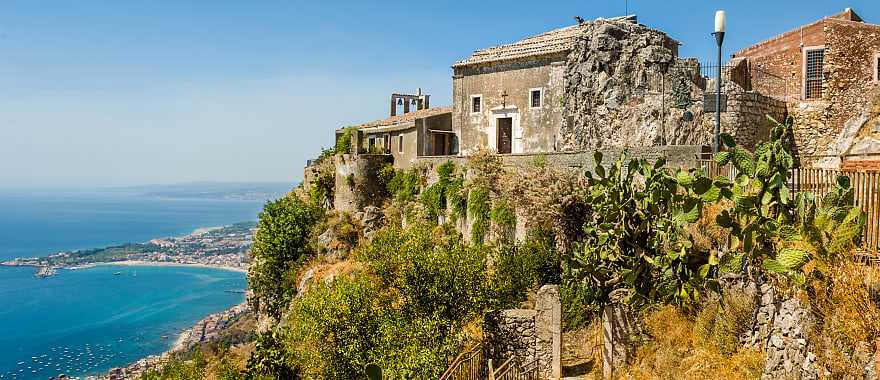 Medieval church of the city of Taormina. Sicily, Italy