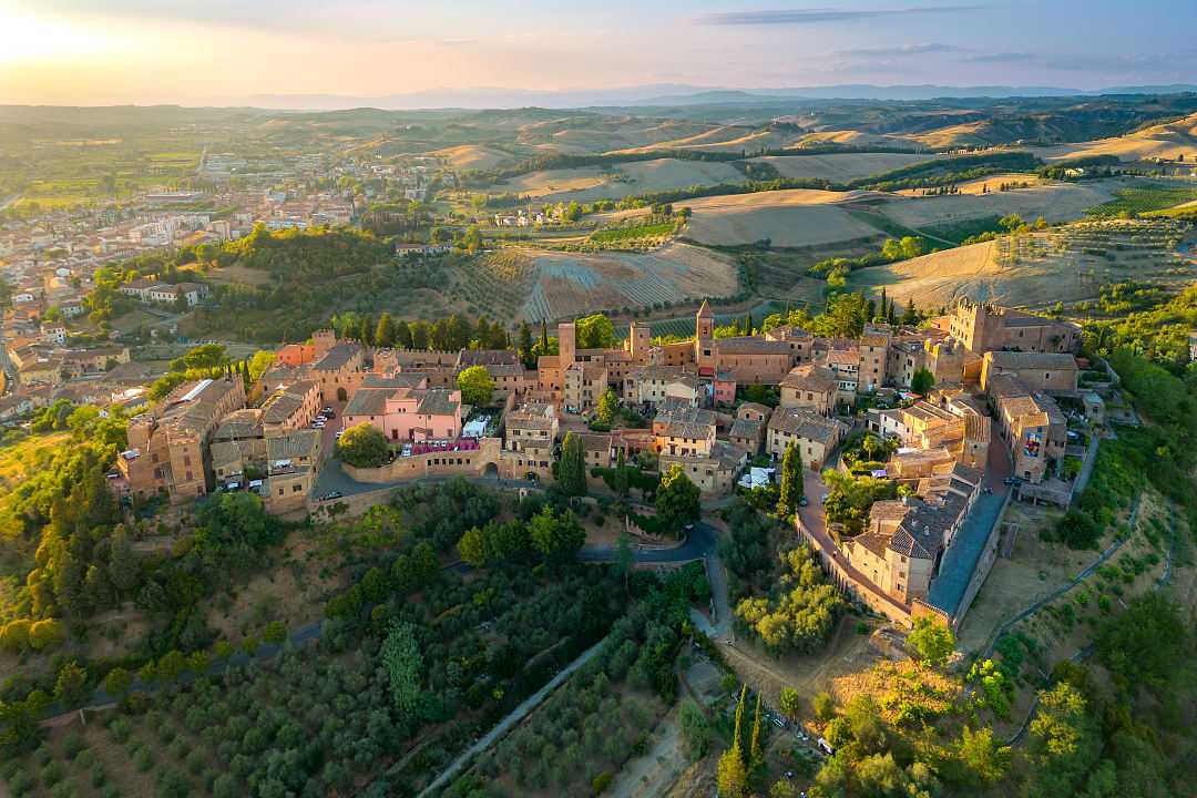 Certaldo Alto old town in Tuscany, Italy