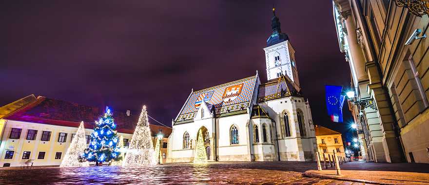 St. Mark's Church at Christmas, Zagreb St. Mark's Church at Christmas, Zagreb