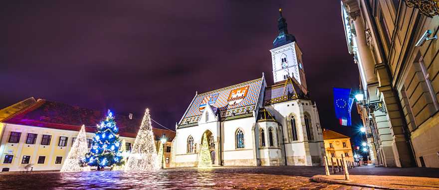 St. Mark's Church at Christmas, Zagreb