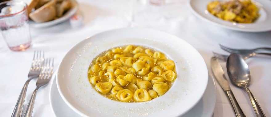 Tortellini en Brodo in Emilia-Romagna, Italy