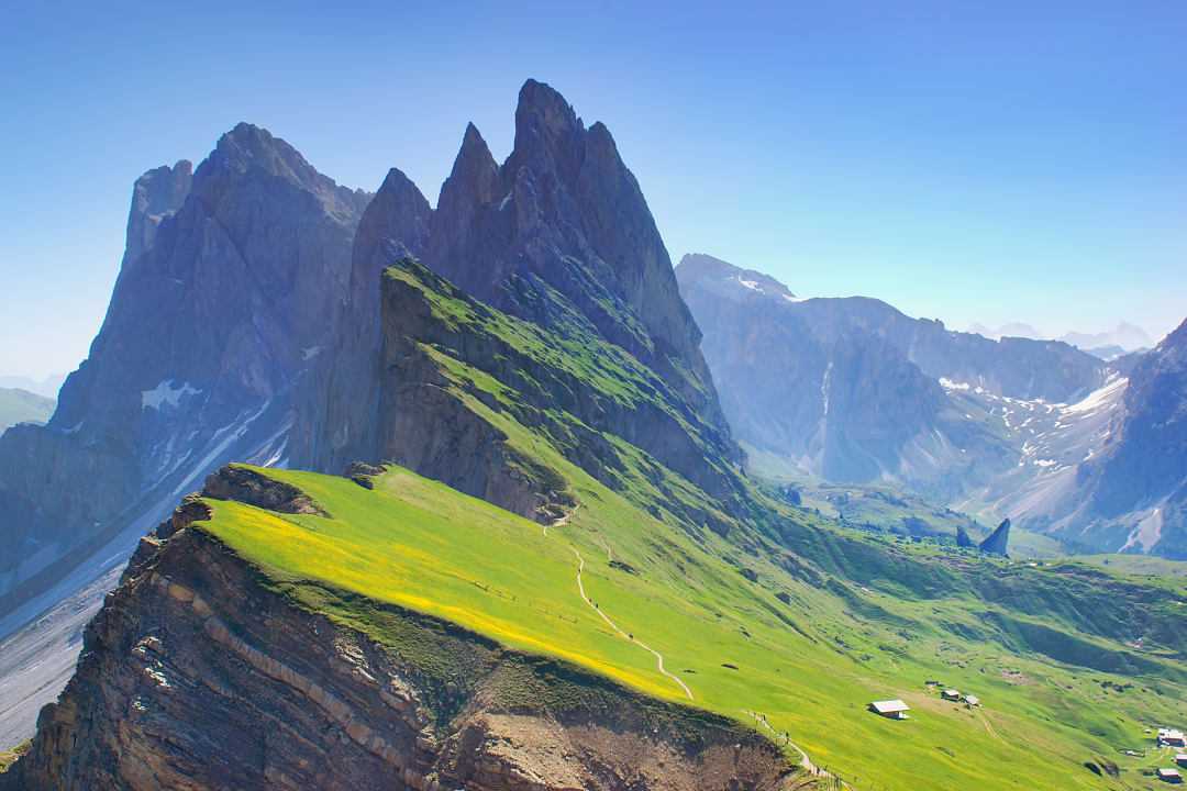 Hiking trail in the Dolomites, Italy