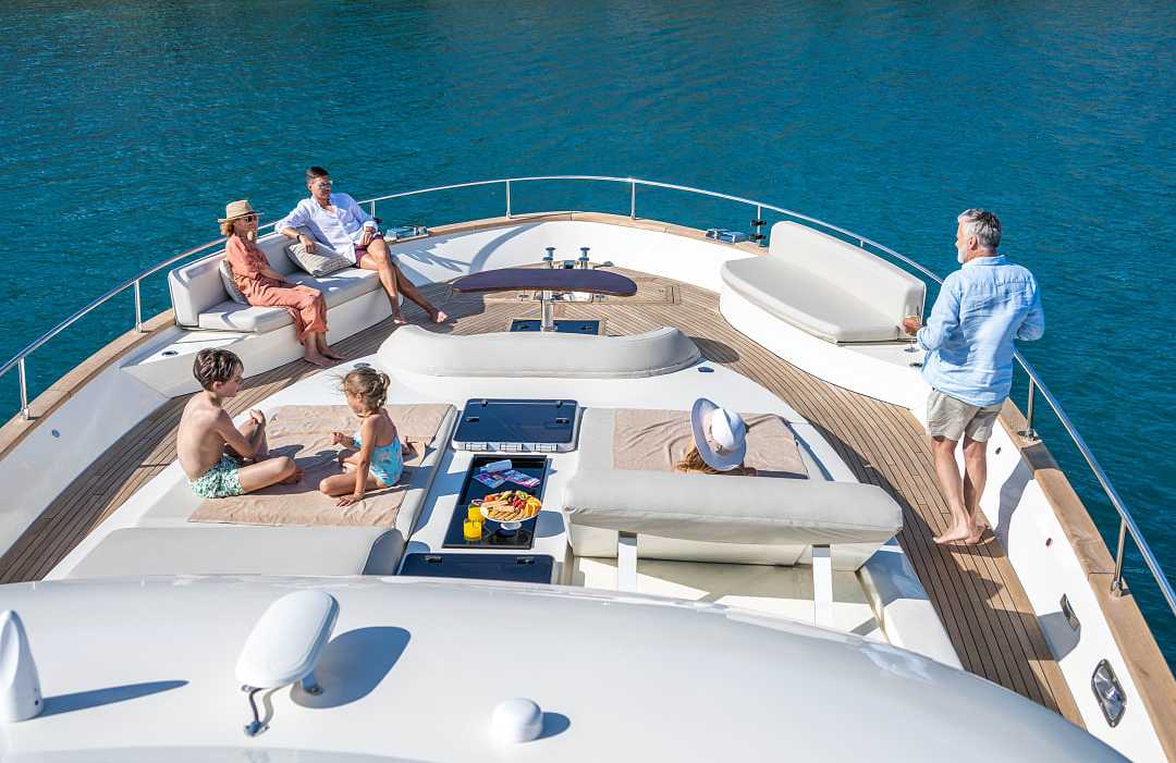 Family on luxury Vacation.