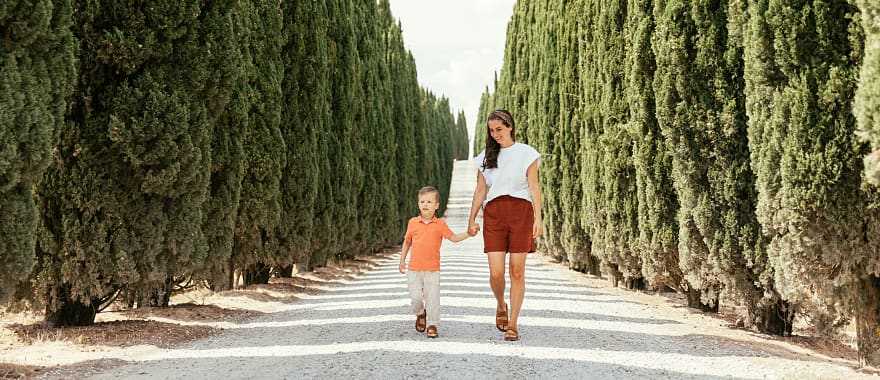 Family in Tuscany, Italy. Family in Tuscany, Italy.