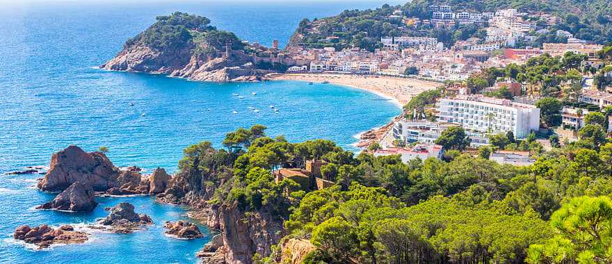 Coast of Barcelona in Spain