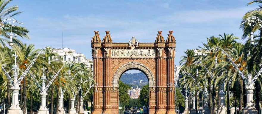 Triumph Arch in Barcelona, Spain.