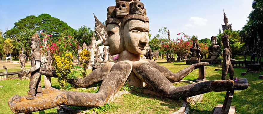 Buddha park in Vietniane, Laos