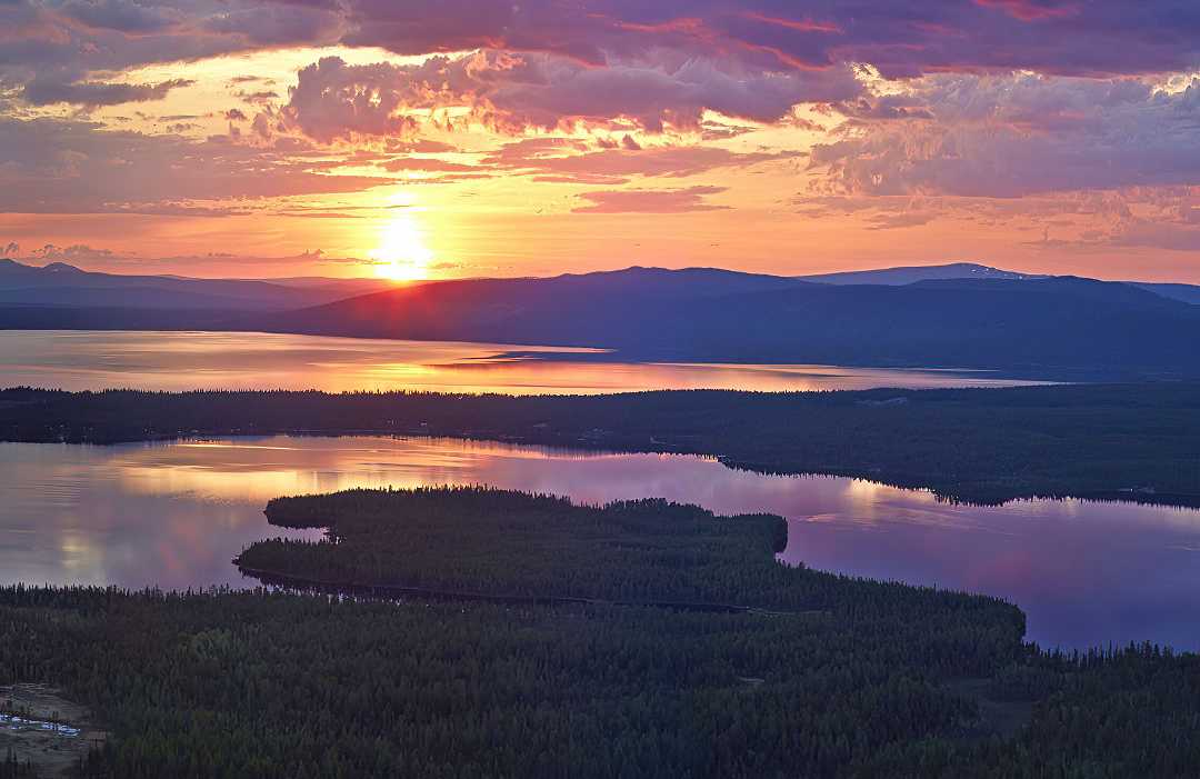 The Midnight Sun in Swedish Lapland