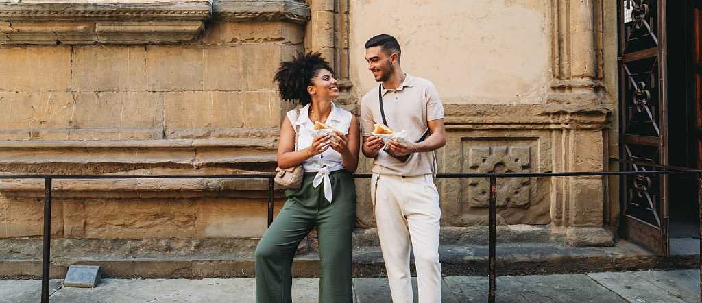 Couple in Florence, Italy.