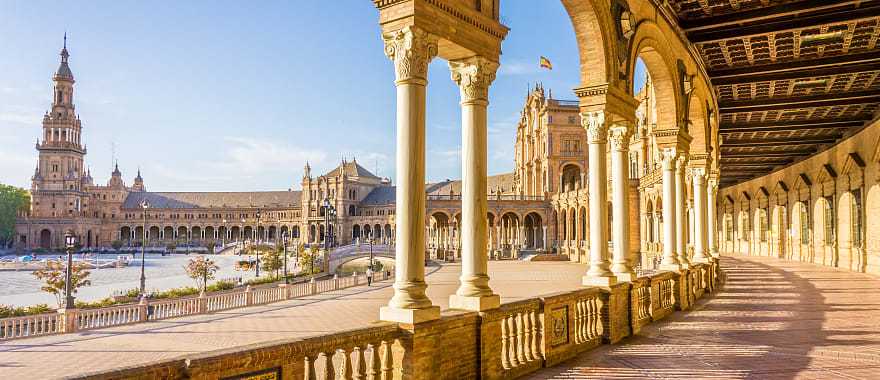 Plaza de España in Seville, Spain