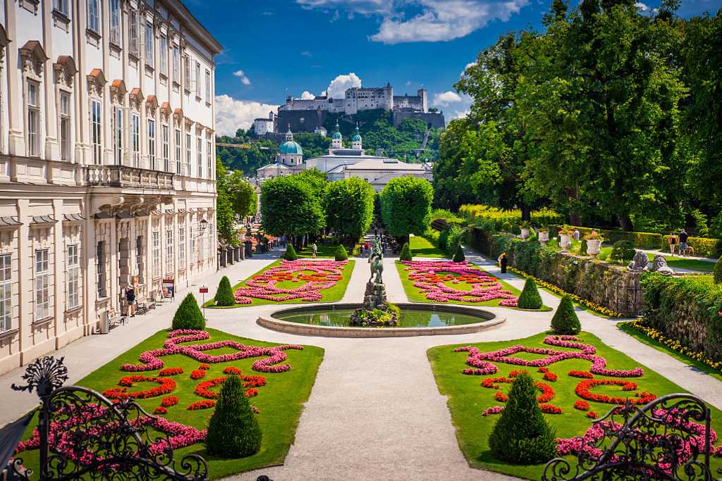 Mirabell Gardens in Salzburg, Austria