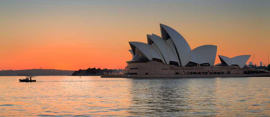 View of Opera House in Sydney, Australia View of Opera House in Sydney, Australia