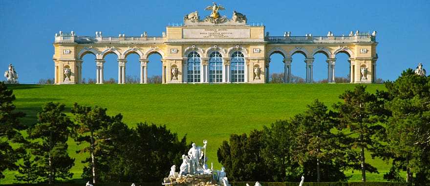 Schonbrunn Palace in Vienna, Austria.