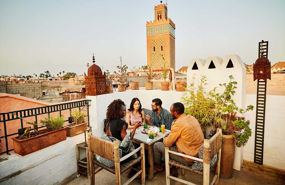 Friends in Marrakech, Morocco 
