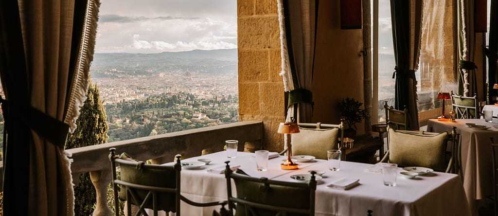 Ristorante San Michele, overlooking Florence. Photo Courtesy of: © Belmond. 