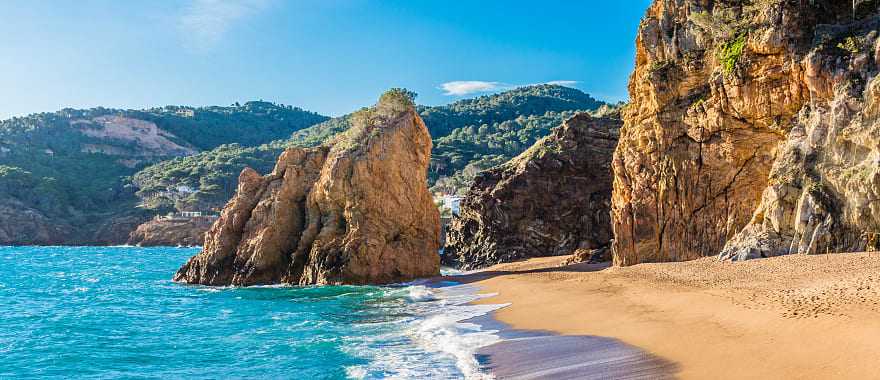 Beautiful beach in Costa Brava, Spain