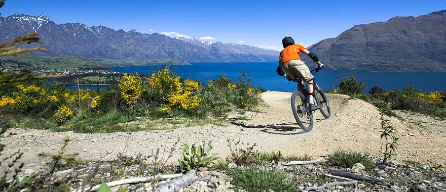 Mountain biking in Queenstown, New Zealand