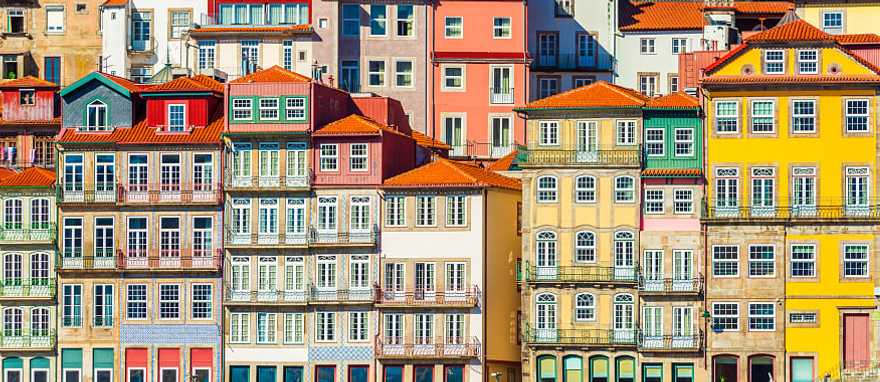 Porto, Portugal Colorful houses on the Douro River in Porto, Portugal