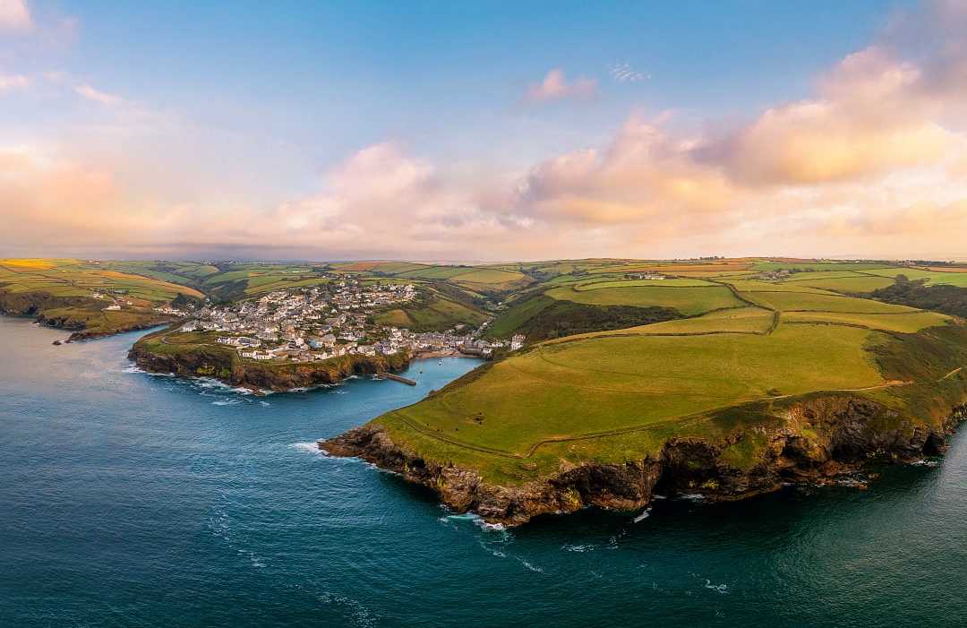 Seaside village of Port Isaac in Cornwall, England