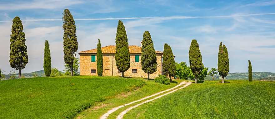 Tuscany in spring, traditional landscape, Italy
