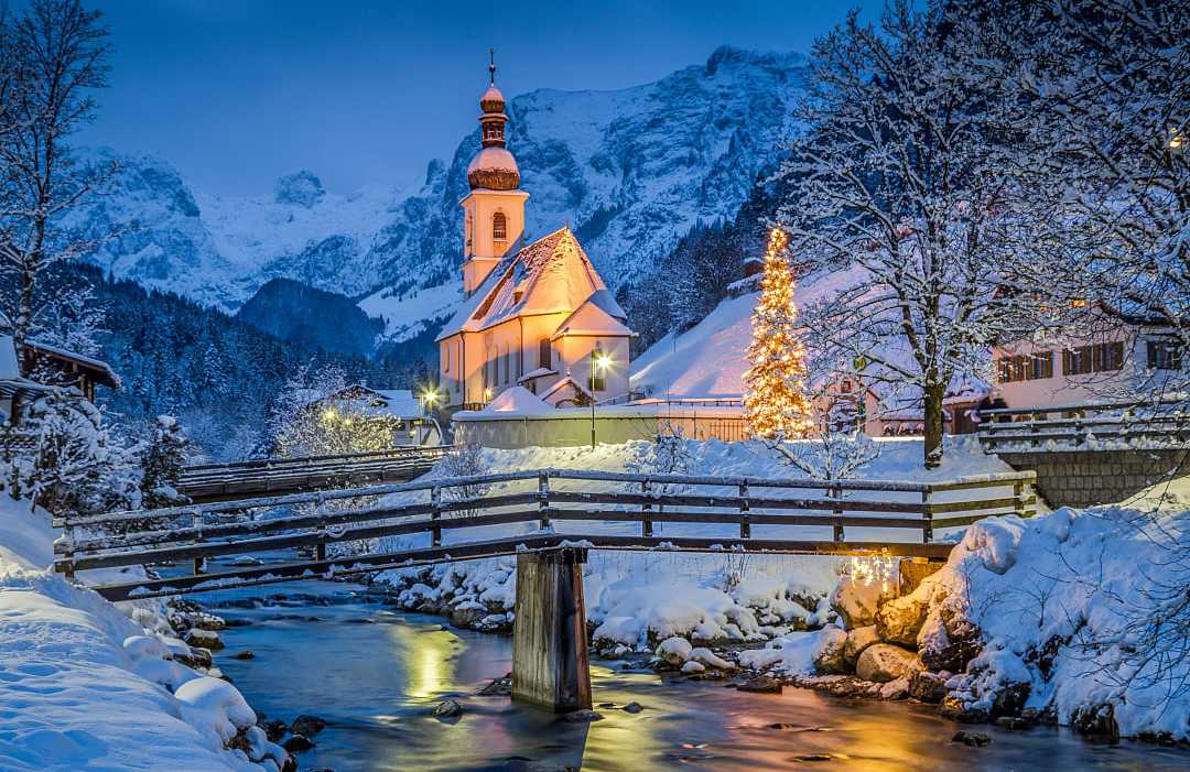 Ramsau Bei Berchtesgaden in the Bavarian Alps, Germany