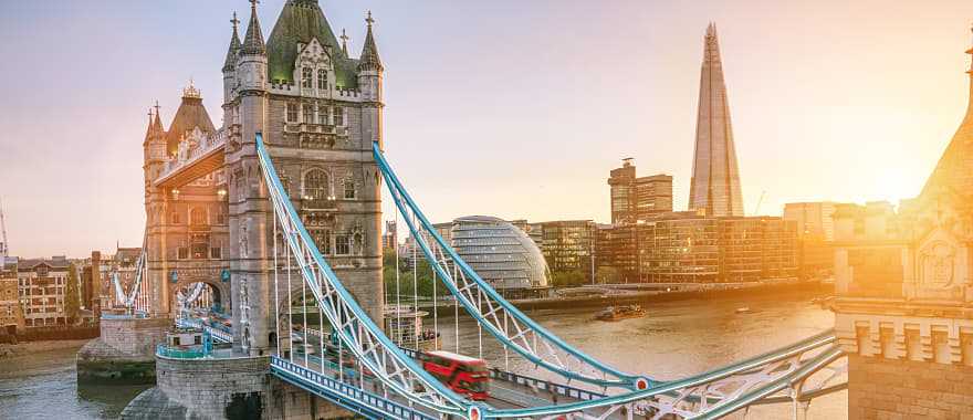 London Tower Bridge over the Thames River