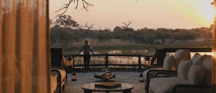 Luxury camp in Botswana