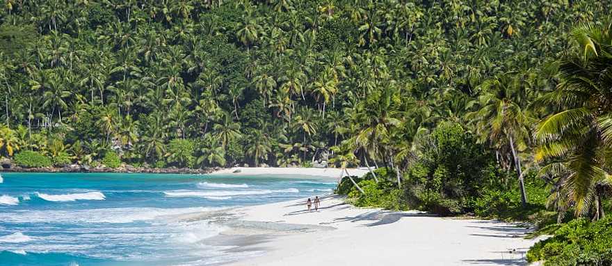 Beach walks at North Island Seychelles