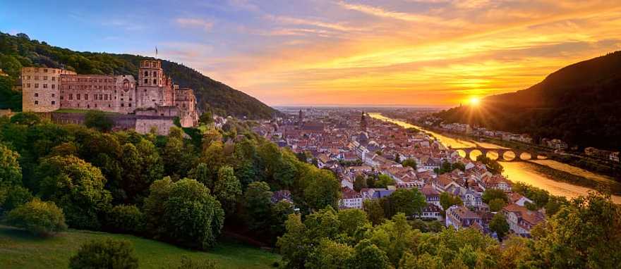 Sunset in Heidelberg, Germany