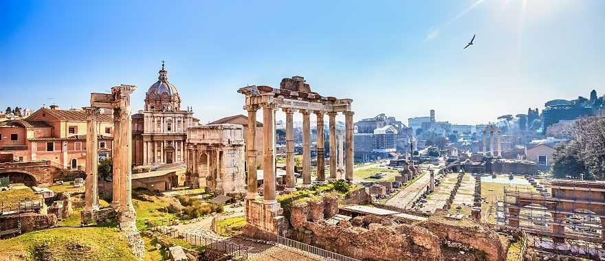 The ruins of the Roman Forum, Rome, Italy