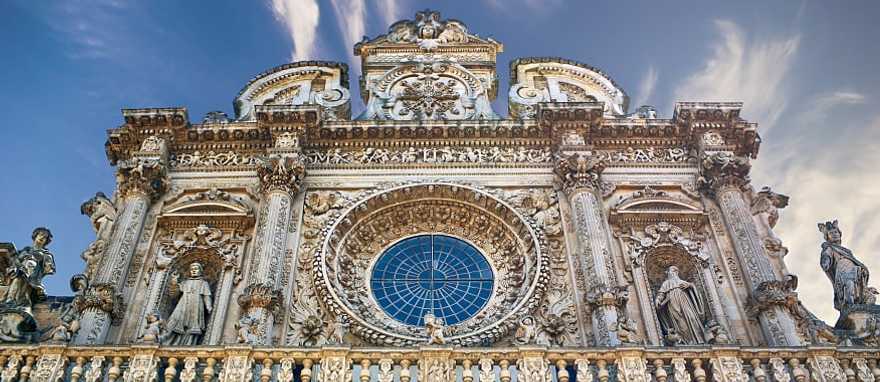Facade of the Basilica of Santa Croce in Lecce, Puglia, Italy Facade of the Basilica of Santa Croce in Lecce, Puglia, Italy