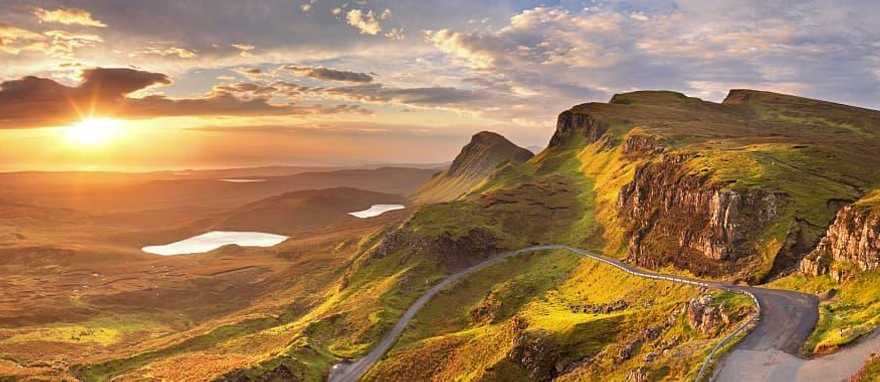 Sunrise at Quiraing, Isle of Skye in Scotland