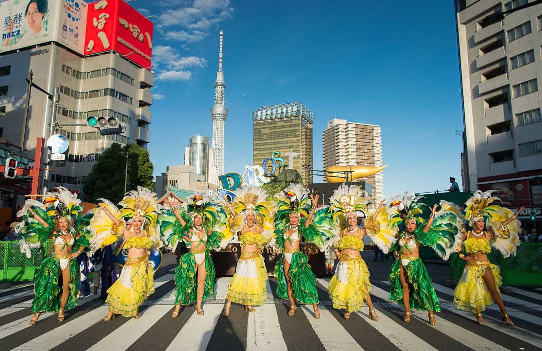 a Samba Carnival in Tokyo, Japan