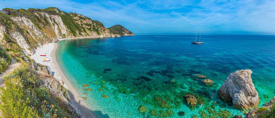 Sansone Beach on Elba Island, Italy