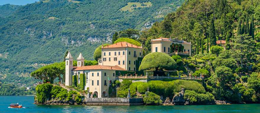 Villa Balbianello in Lenno on Lake Como, Italy
