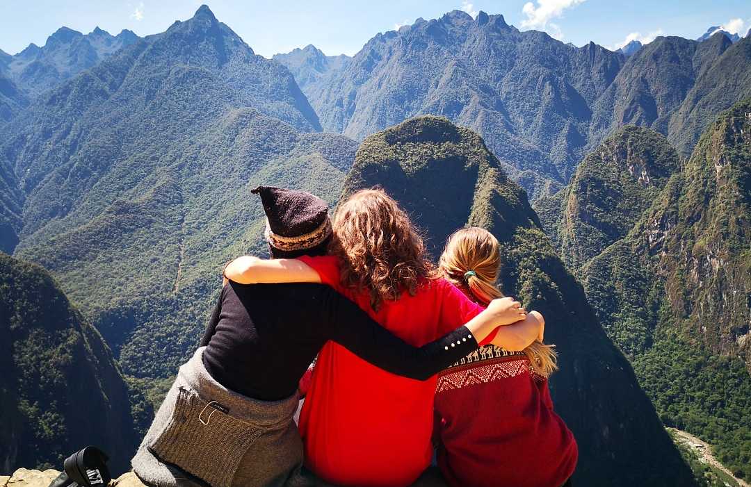 Family in Machu Picchu, Peru