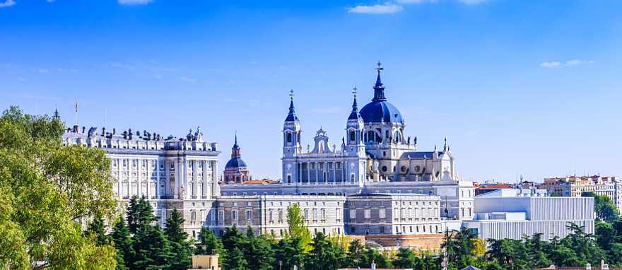 The Royal Palace in Madrid, Spain 