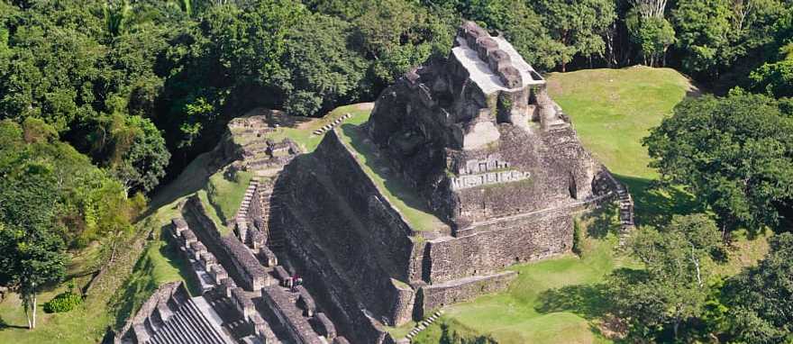 Pyramids at Xunantunich archaeological site in Belize