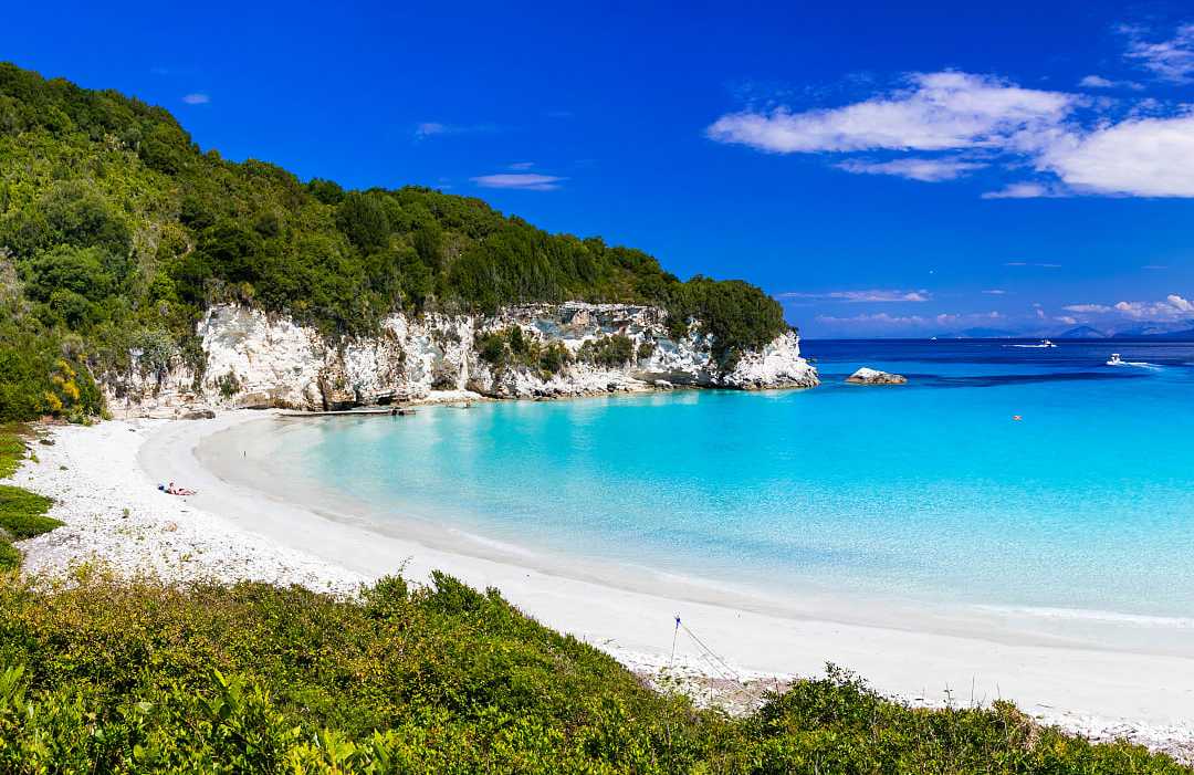 Paralia Voutoumi Beach on Antipaxos Island in Greece