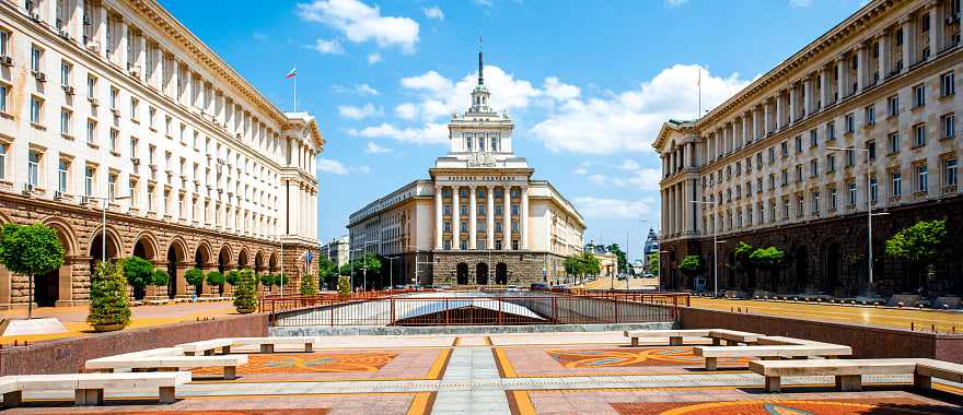 The Largo edifices in Sofia, Bulgaria