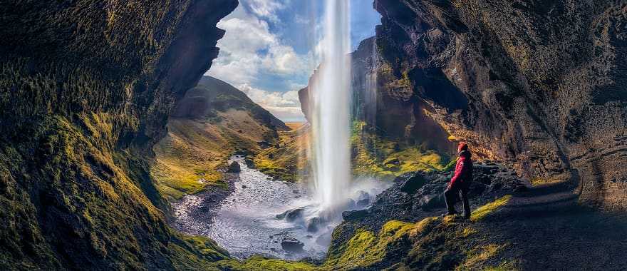 Seljalandsfoss waterfall in Iceland