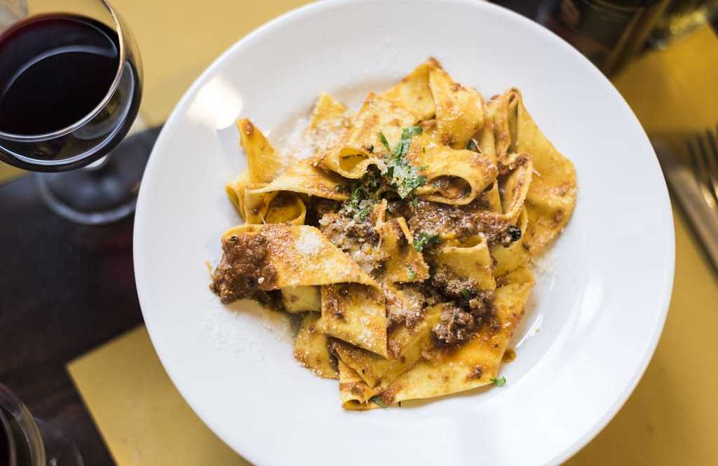 Tuscan wild boar ragu with pappardelle pasta