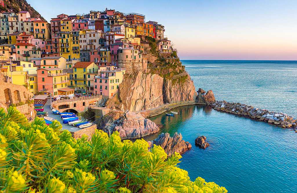 Cliffside Manarola Village in the Cinque Terre, Italy