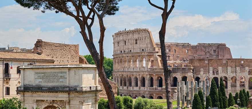 The Roman Colosseum in Italy The Roman Colosseum in Italy