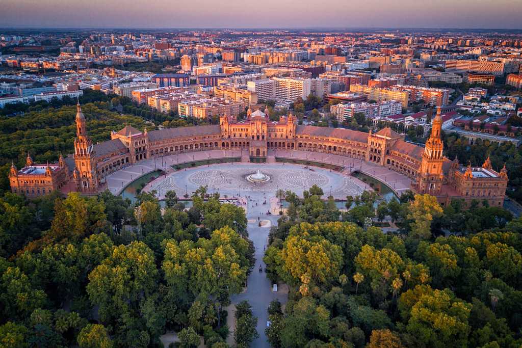 Plaza d'Espańa in Seville, Spain