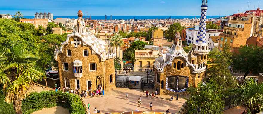 Guell Park in Barcelona, Spain