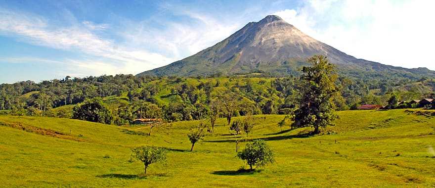 View of Arenal volcano in Costa Rica