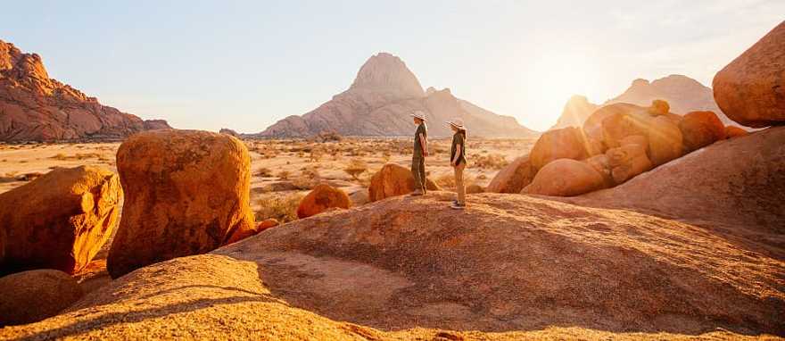 Spitzkoppe Valley at sunset, Namibia