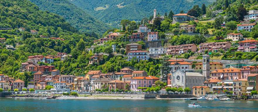 Village on Lake Como in Italy