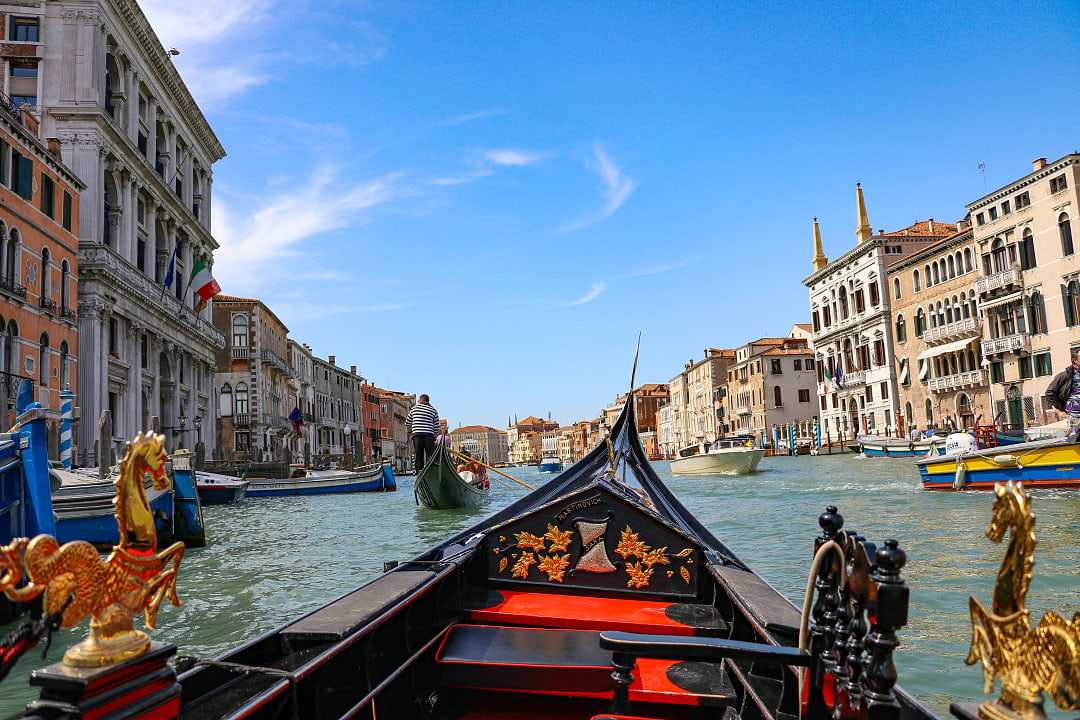 Gondola ride on the Grand Canal in Venice